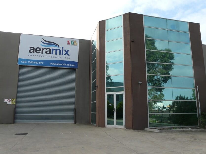 Front exterior of leased industrial property at 1 Stoney Way, Derrimut