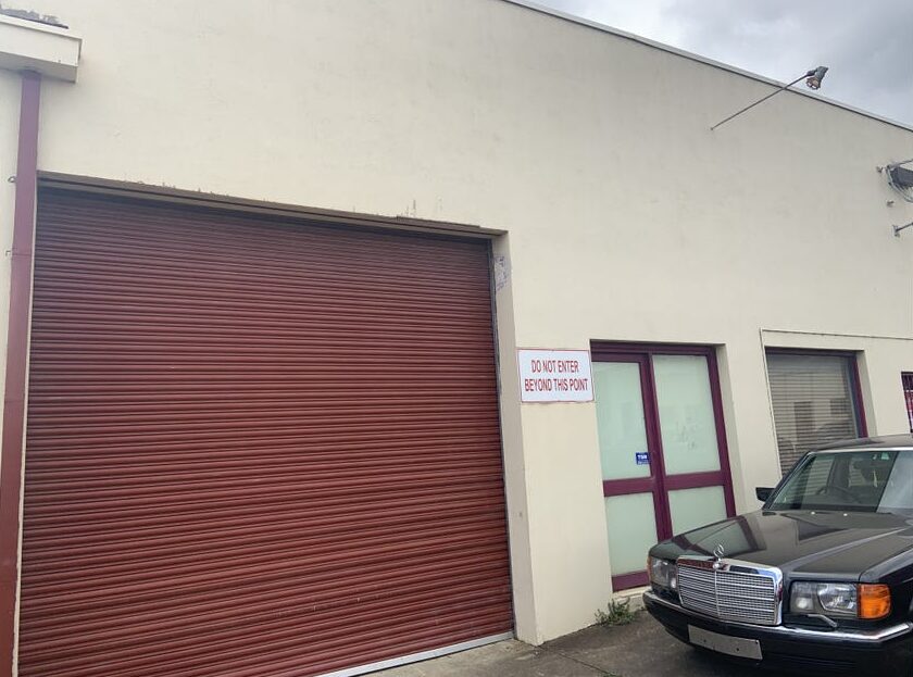 Exterior of warehouse for lease at 50 King Street, Airport West