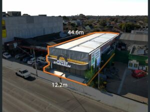 Front view of 66 Holmes Street, Brunswick, VIC 3056. Commercial real estate building for sale in Melbourne by CPN Commercial Group.