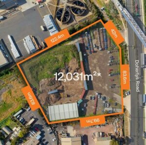 Industrial real estate for sale in Laverton North by CPN Commercial Group. Birds eye view. 1.2 hectares of prime industrial land in Melbourne for sale.