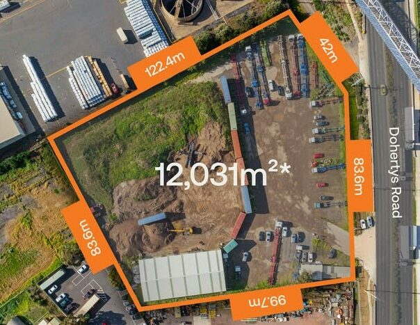 Industrial real estate for sale in Laverton North by CPN Commercial Group. Birds eye view. 1.2 hectares of prime industrial land in Melbourne for sale.