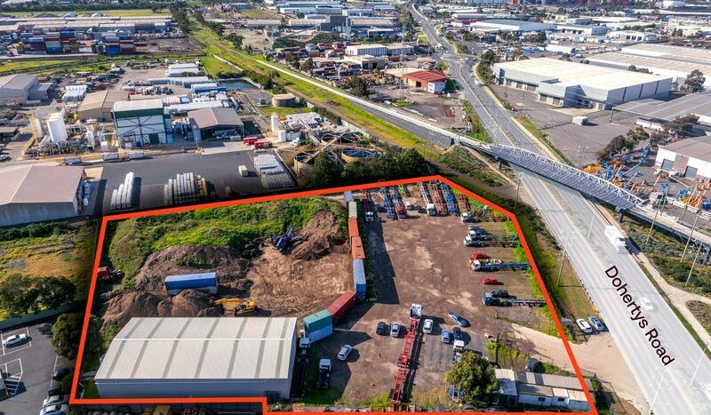 Arial view of industrial real estate for sale in Laverton North, Melbourne. Contact CPN Commercial Group to arrange an inspection.