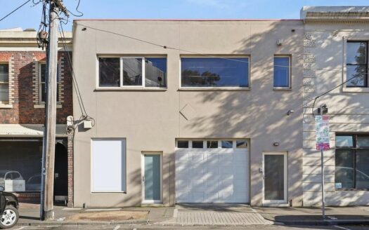 Front facade of commercial property for lease in North Melbourne