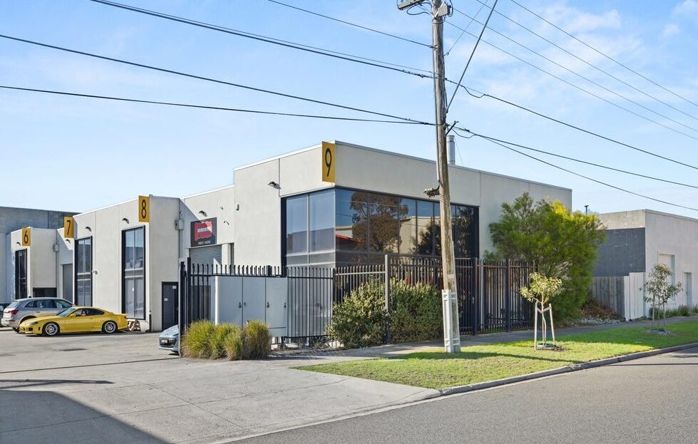 Modern industrial warehouse for sale in Airport West with secure gated warehouse complex