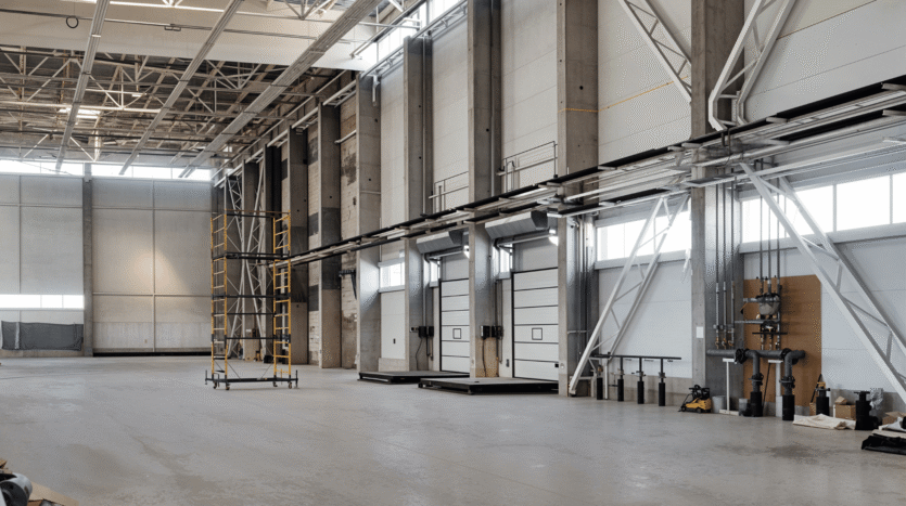 Spacious Industrial Warehouse Interior for Lease in Melbourne